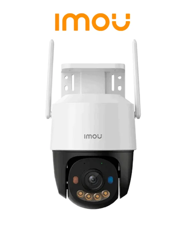 Cámara IP PT de 5 Megapíxeles Wifi Full Color Disuasión activa luces Rojo-Azul Audio 2 Vías 30 Metros Visión Nocturna Sirena de 110 dB Smart tracking Ranura para MicroSD IP66 - IPC-K7FN-5H0WE - IMO0150002