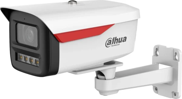 Cámara IP Bullet de 4MP / WizColor /WizSense/ equipada con IA/ SMD Plus/ Lente de 3.6 mm/ micrófono integrado/ IR de 50 m/ Protección perimetral/ Ranura MicroSD, WDR real de 120 dB y PoE. Certificación IP67/ DH-IPC-HFW2449M-S-B-PRO