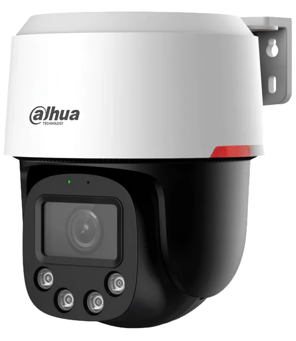 Cámara DAHUA IP PT de 4MP ofrece visión WizColor SMD3.0 Protección perimetral audio bidireccional, detección de humanos, ranura MicroSD, IP66 y PoE - DH-SD2C400NA-B-PV-PRO - DHT0060121