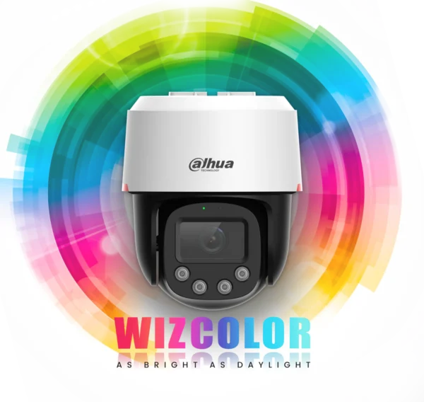 Cámara DAHUA IP PT de 4MP ofrece visión WizColor SMD3.0 Protección perimetral audio bidireccional, detección de humanos, ranura MicroSD, IP66 y PoE - DH-SD2C400NA-B-PV-PRO - DHT0060121 - Image 4