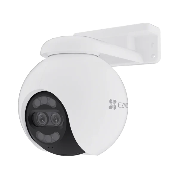 Cámara EZVIZ PT / Wi-Fi / Lente Dual / Panorámica 360° / Resolución 4K / Visión Nocturna ColorFULL / IA Detección de Humanos y Vehículos / Alarma con Sirena y Luz / IP65 - CS-H80X