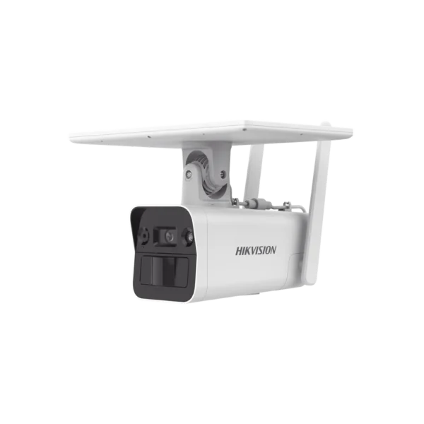 Cámara Solar HIKVISION IP All in One / Doble Detección (Radar + PIR) / Bala IP 4 Megapíxel / Lente 4 mm / Panel Solar / Batería de Respaldo de Litio 10Ah (Hasta 11 Días) / Conexión 4G / Audio de Dos Vías / - DS-2XS2T41G1-ID/4G/C05S07