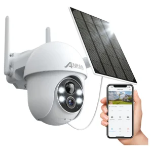Cámara solar ANRAN WiFi 2.4G HD visión nocturna con luz blanca