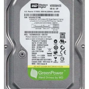 Disco Duro Para Cctv Interno Sata 500gb New Pull Pc V5 Color Plateado
